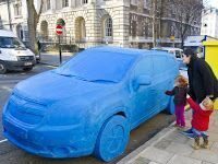 Un Chevrolet Orlando de plastilina