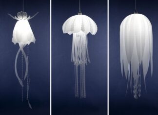 Las lámparas hechas con medusas muertas Las lámparas hechas con medusas muertas
