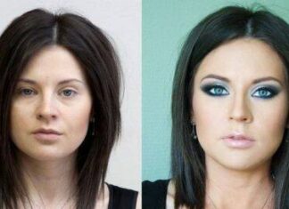 Mujeres con exceso de maquillaje