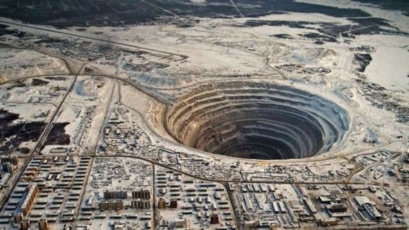 La mina Udachnaya – Rusia
