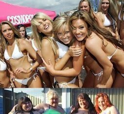 La Diferencia entre ser Gordo y Flaco. (Fotos)