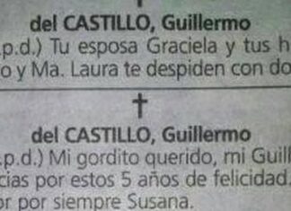 Esposa y Amante publican Esquela a su Amor Fallecido Esposa y Amante publican Esquela a su Amor Fallecido