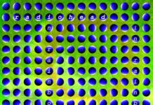 Ilusion optica en disco. Radiohead In Rainbows