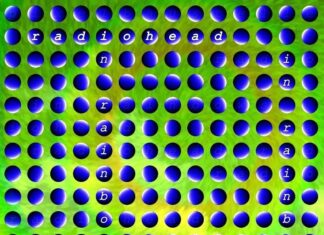 Ilusion optica en disco. Radiohead In Rainbows