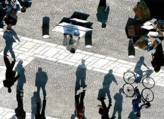 Efecto optico.Luces y sombras.
