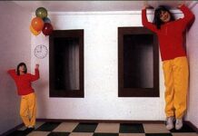 Ilusion optica. La habitacion «Ames» en publicidad