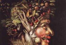 Arcimboldo , flores , verduras y campo.