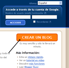 Crear un blog gratis en Blogger.com