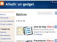 Cómo añadir un gadget (widget) en blogger