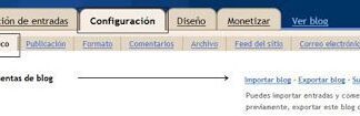 Crear copias de seguridad en Blogger (Backup)