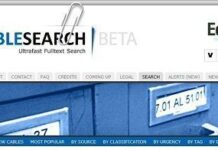 Cablesearch, buscador de documentos filtrados de Wikileaks