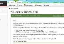 Nuevo servicio de correo My Opera Mail