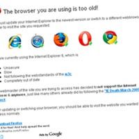 Bloquear blog de WordPress en Internet Explorer 6