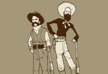 Ilusion optica.Dos vaqueros algo raros