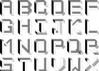 Ilusion optica.El alfabeto imposible