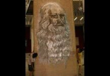 Imagen artistica con clavos.Saimir Strati