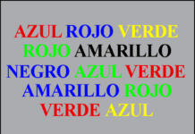 Agilidad Mental. Colores en palabras.