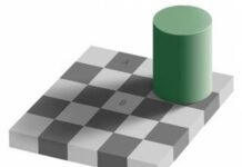 Ilusión óptica: Los cuadros A y B son del mismo color