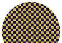 Ilusion optica.Circulo ondulado