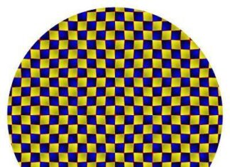 Ilusion optica.Circulo ondulado