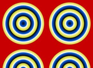 Ojos lunáticos. Iusión óptica