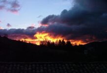 Incendio o efecto luminoso