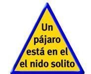 Lee la frase del cartel con atención