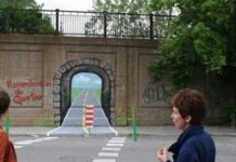Ilusión óptica peligrosa para conductores