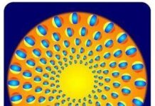 Ilusion optica.Pelotas en movimiento