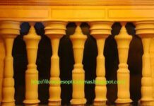 Ilusiones opticas. Siluetas entre pilares