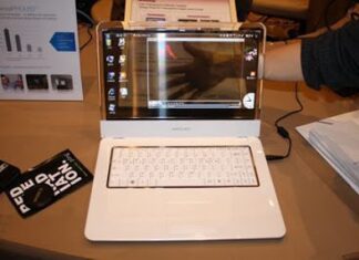 Samsung presenta un portatil semitransparente