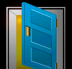 Ilusión Óptica. Puerta que se abre…o se cierra