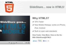 Slideshare se pasa al HTML 5