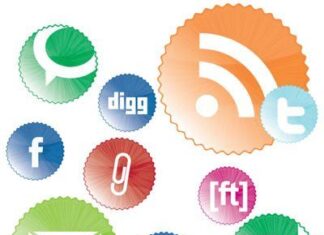 Vectores de redes sociales estilo Web 2.0